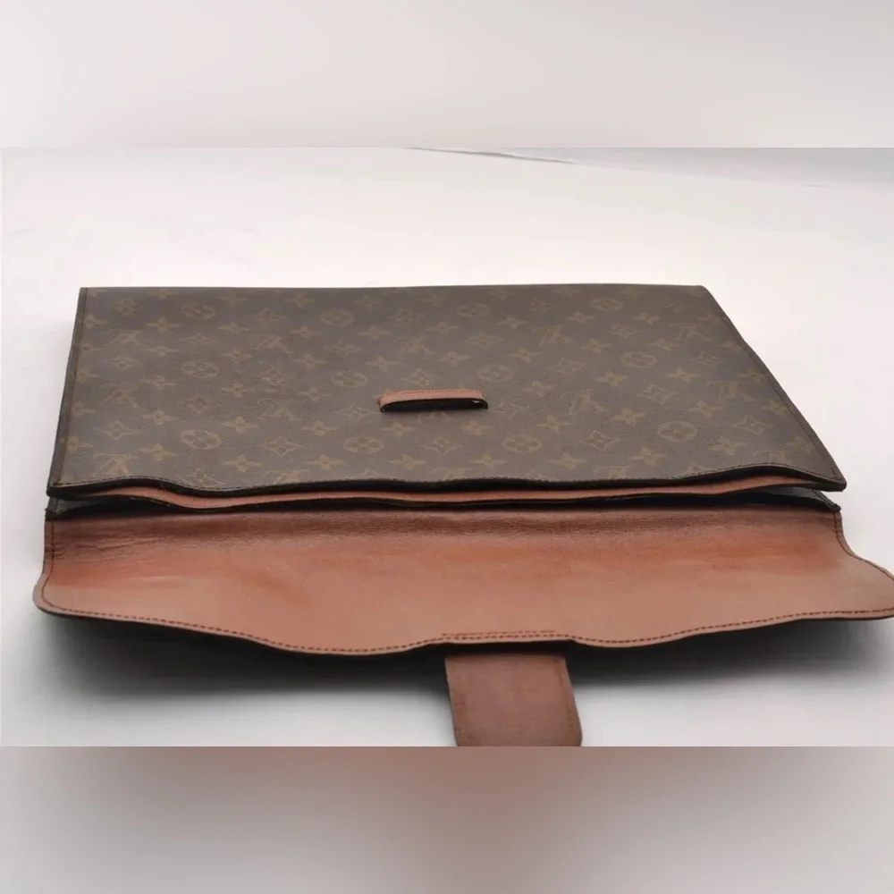 Louis Vuitton Monogram Poche Ministre Document Case Authentic Vintage 70s Model